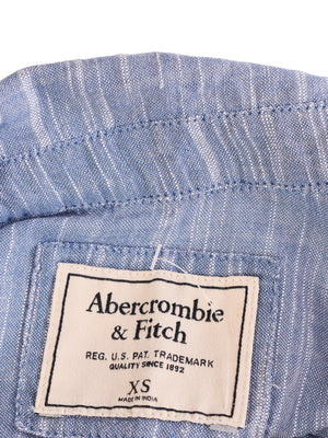 Abercrombie & Fitch Skjorte - XS / Blå / Kvinde - SassyLAB Secondhand
