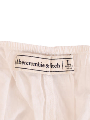 Abercrombie & Fitch Top - L / Hvid / Kvinde - SassyLAB Secondhand