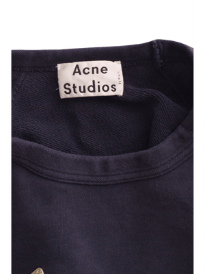 Acne Studios Sweatshirt - L / Blå / Kvinde - SassyLAB Secondhand