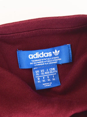 Adidas Sweatshirt - XL / Bordeaux / Mand - SassyLAB Secondhand