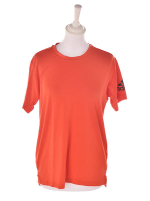 Adidas T-Shirt - S / Orange / Mand - SassyLAB Secondhand