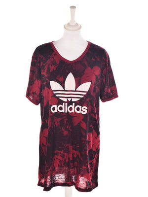 Adidas T-Shirt - XXL / Bordeaux / Kvinde - SassyLAB Secondhand