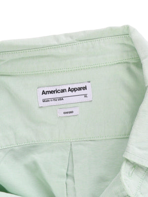 American Apparel Skjorte - XL / Grøn / Mand - SassyLAB Secondhand
