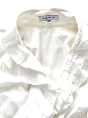 Anne Fontaine Skjorte - 40 / Hvid / Kvinde - SassyLAB Secondhand