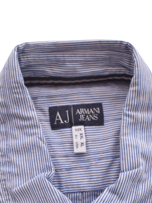 Armani Jeans Skjorte - XXL / Blå / Mand - SassyLAB Secondhand