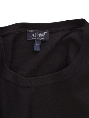 ARMANI JEANS T-Shirt - XL / Sort / Kvinde - SassyLAB Secondhand