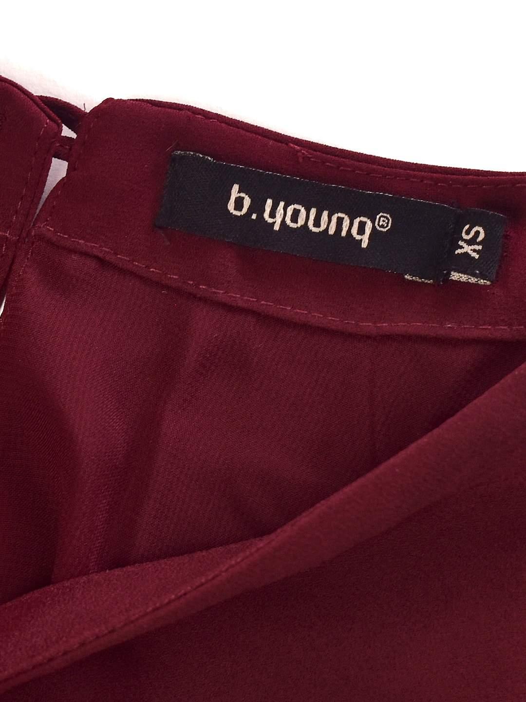 B.Young Kjole - XS / Bordeaux / Kvinde - SassyLAB Secondhand