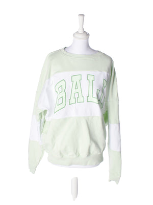 BALL Sweatshirt - M / Grøn / Unisex - SassyLAB Secondhand