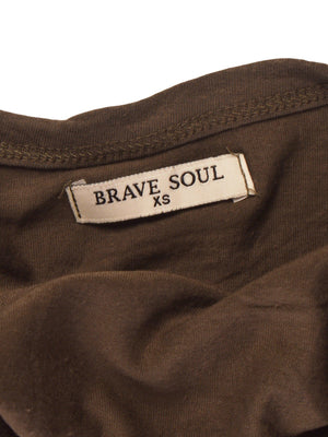 bBrave Soul T-Shirt - XS / Army / Kvinde - SassyLAB Secondhand