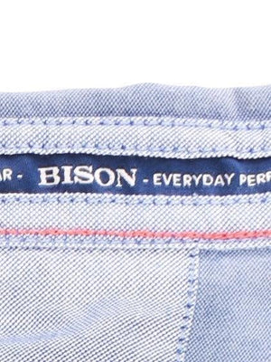 BISON Skjorte - XL / Blå / Mand - SassyLAB Secondhand