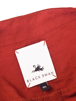 Black Swan Bluse - M / Rust / Kvinde - SassyLAB Secondhand