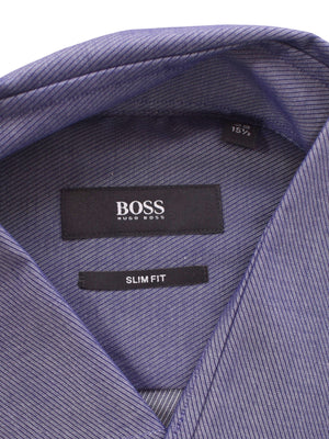 Boss Hugo Boss Skjorte - 39 / Lilla / Mand - SassyLAB Secondhand