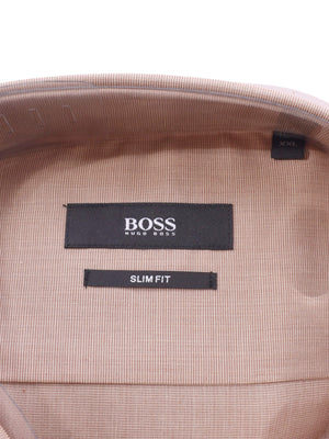 Boss Hugo Boss Skjorte - 45/46 / Brun / Mand - SassyLAB Secondhand