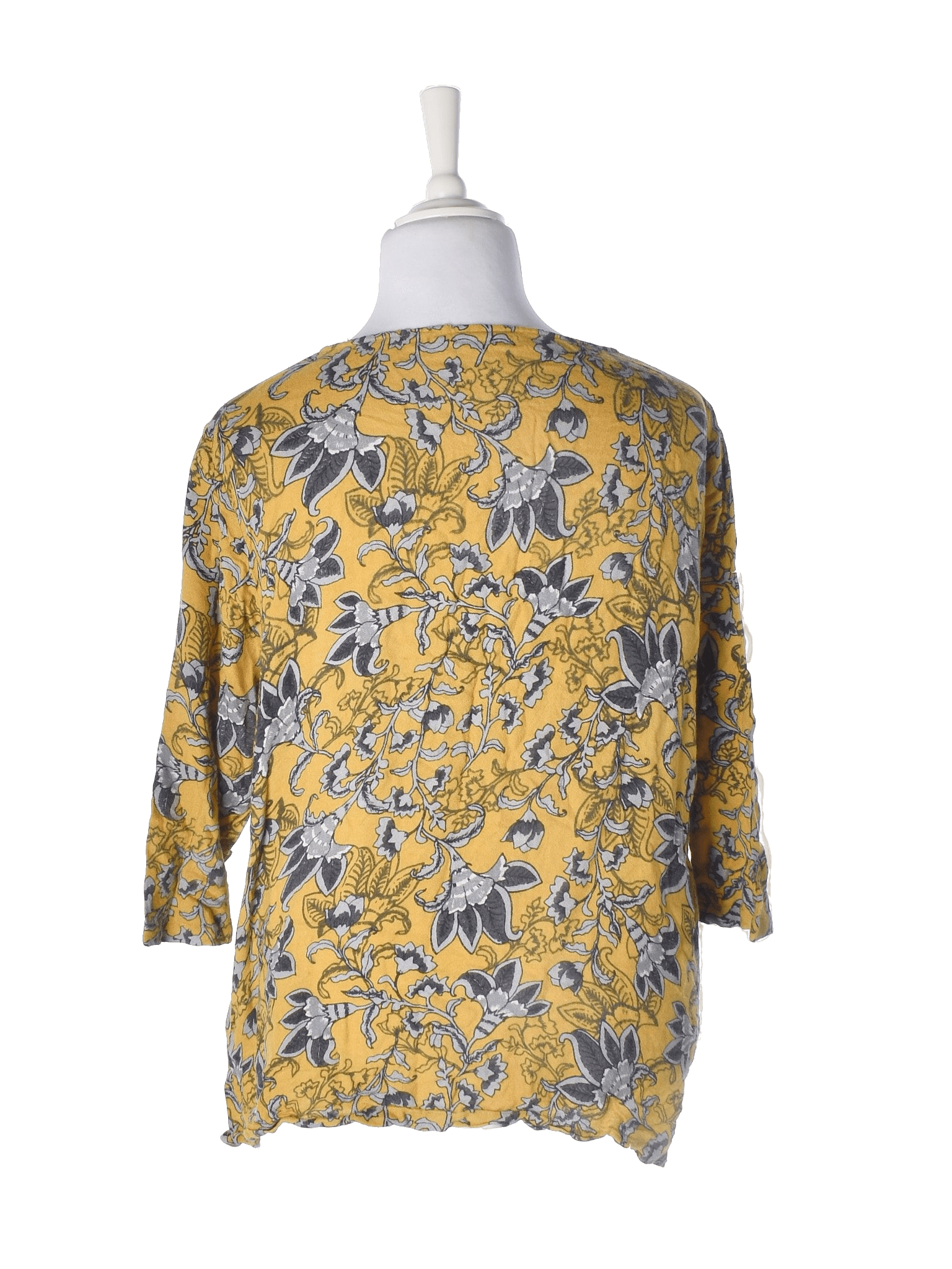 Brandtex Bluse - 48 / Gul / Kvinde - SassyLAB Secondhand