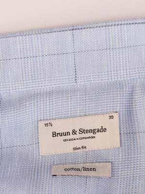 Bruun & Stengade Skjorte - 39 / Brun / Mand - SassyLAB Secondhand