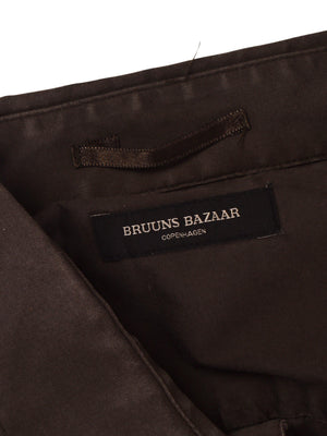 Bruuns Bazaar Skjorte - L / Grå / Mand - SassyLAB Secondhand