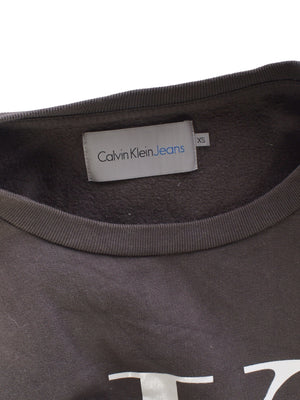 Calvin Klein Sweatshirt - XS / Grå / Kvinde - SassyLAB Secondhand