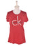 Calvin Klein T-Shirt - M / Rød / Kvinde - SassyLAB Secondhand