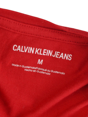 Calvin Klein T-Shirt - M / Rød / Kvinde - SassyLAB Secondhand