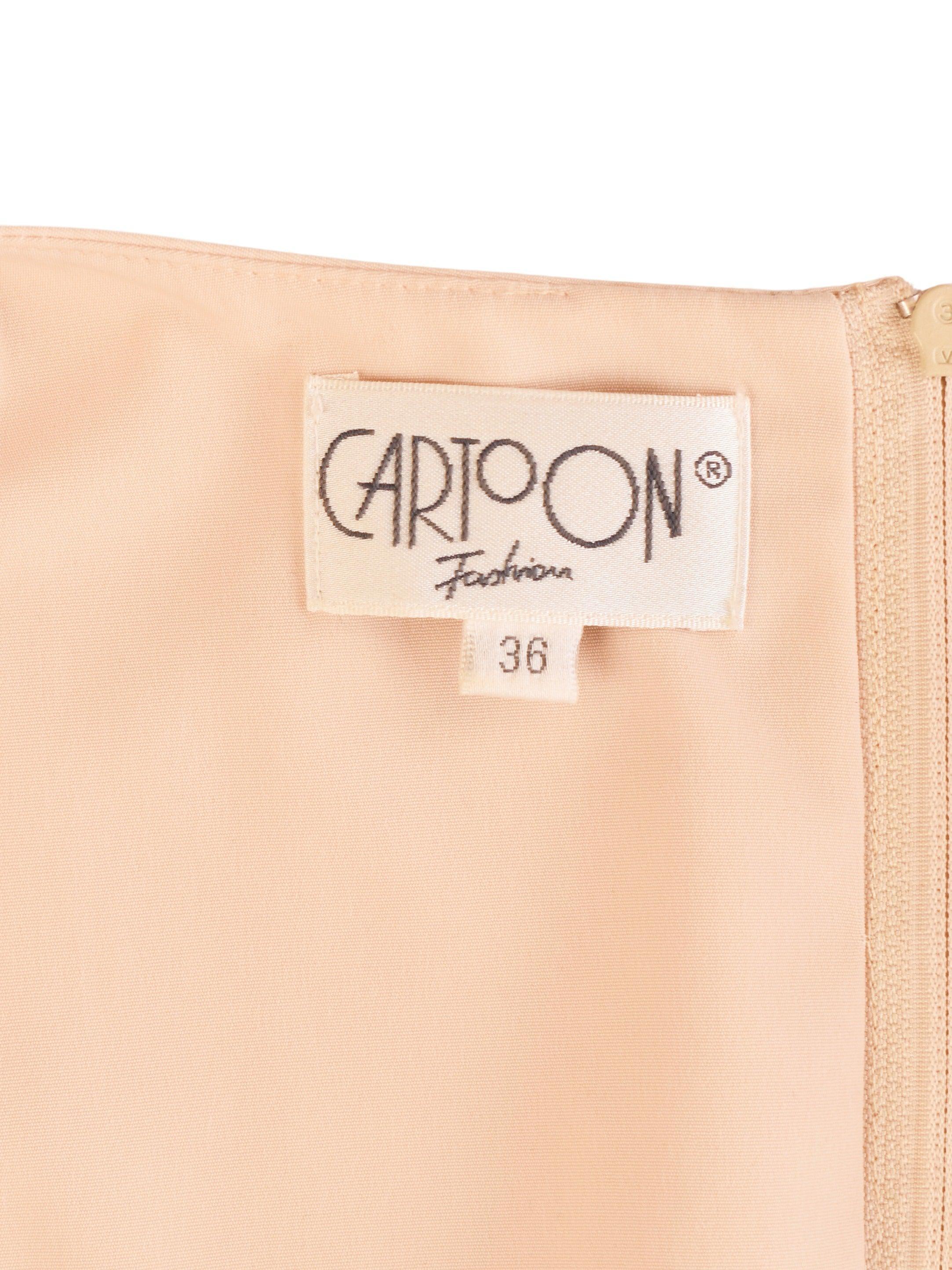 Cartoon Kjole - 36 / Beige / Kvinde - SassyLAB Secondhand