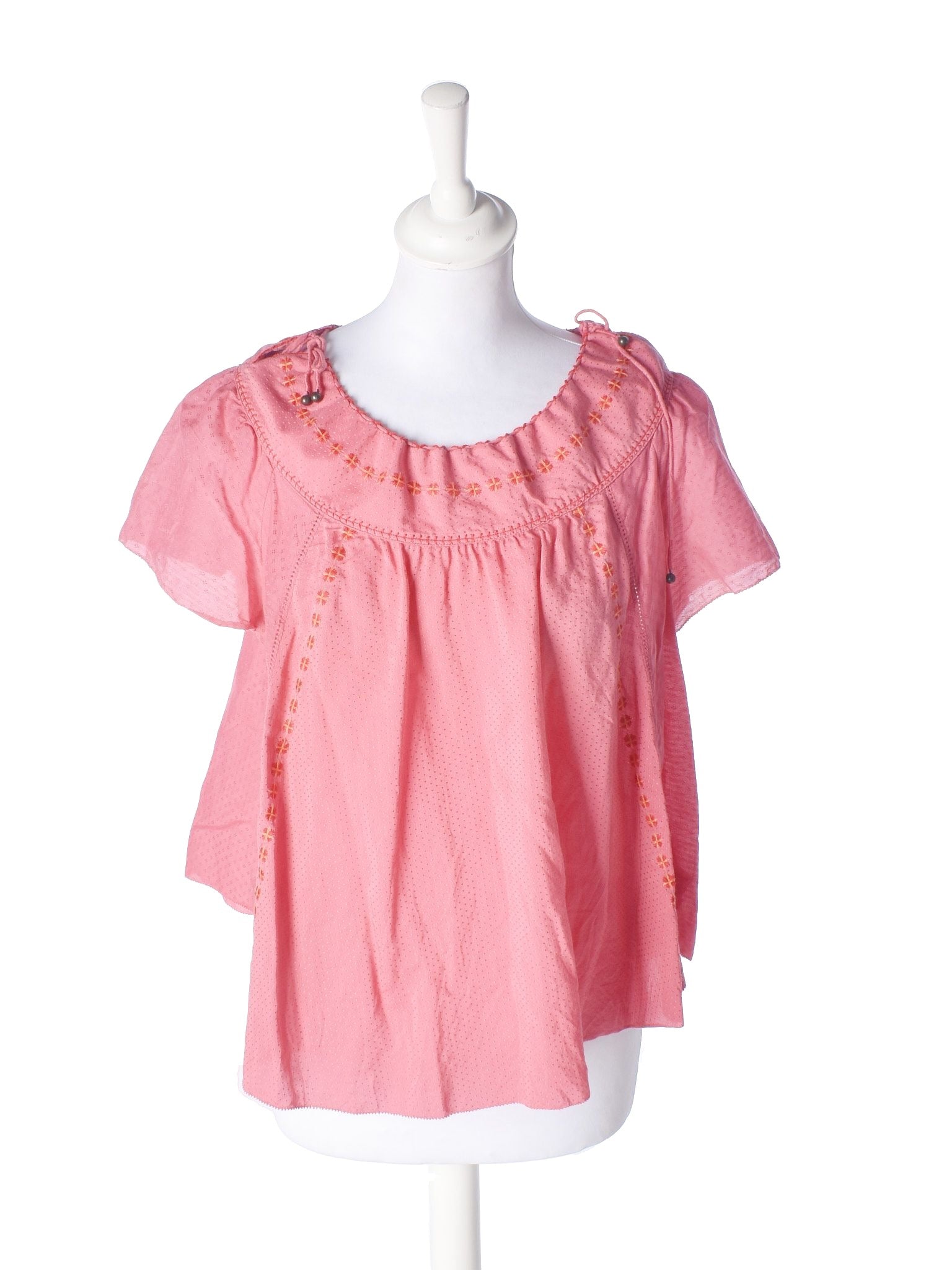 Chattawak Bluse - 36 / Pink / Kvinde - SassyLAB Secondhand