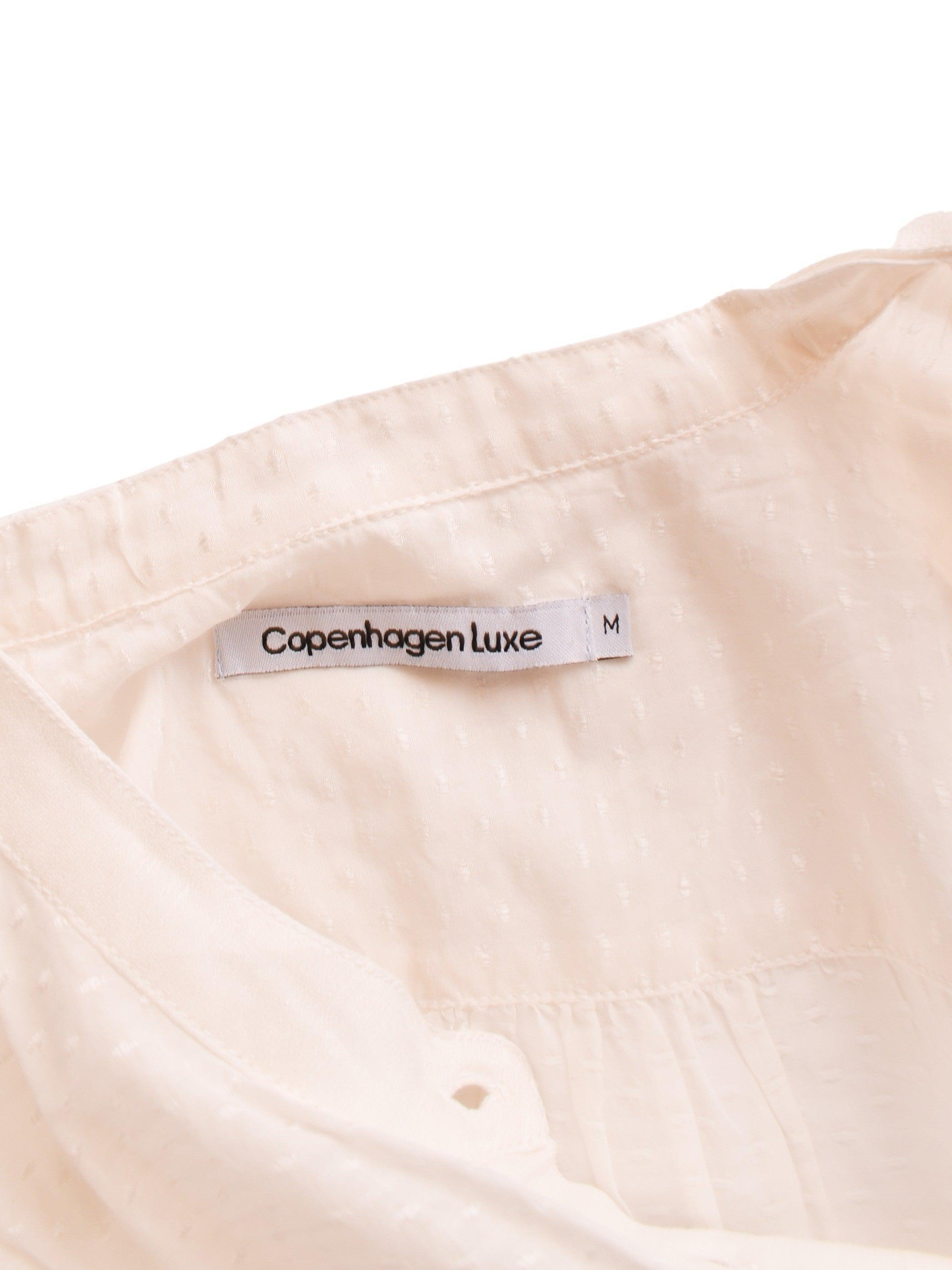 Copenhagen Luxe Bluse - M / Hvid / Kvinde - SassyLAB Secondhand