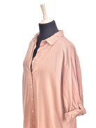 Copenhagen Luxe Skjortekjole - L/XL / Pink / Kvinde - SassyLAB Secondhand