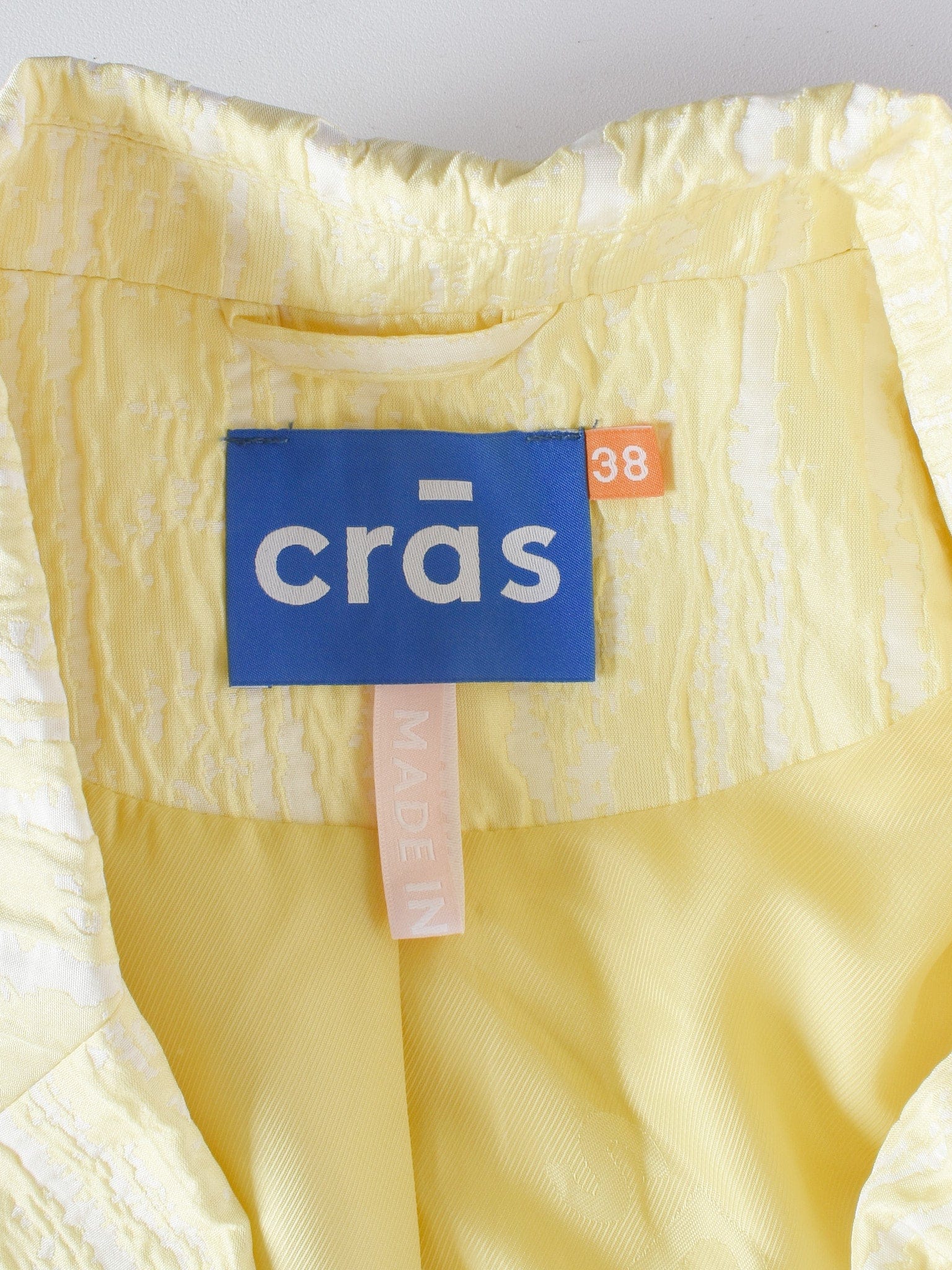 Cras Cph Blazer - 38 / Gul / Kvinde - SassyLAB Secondhand