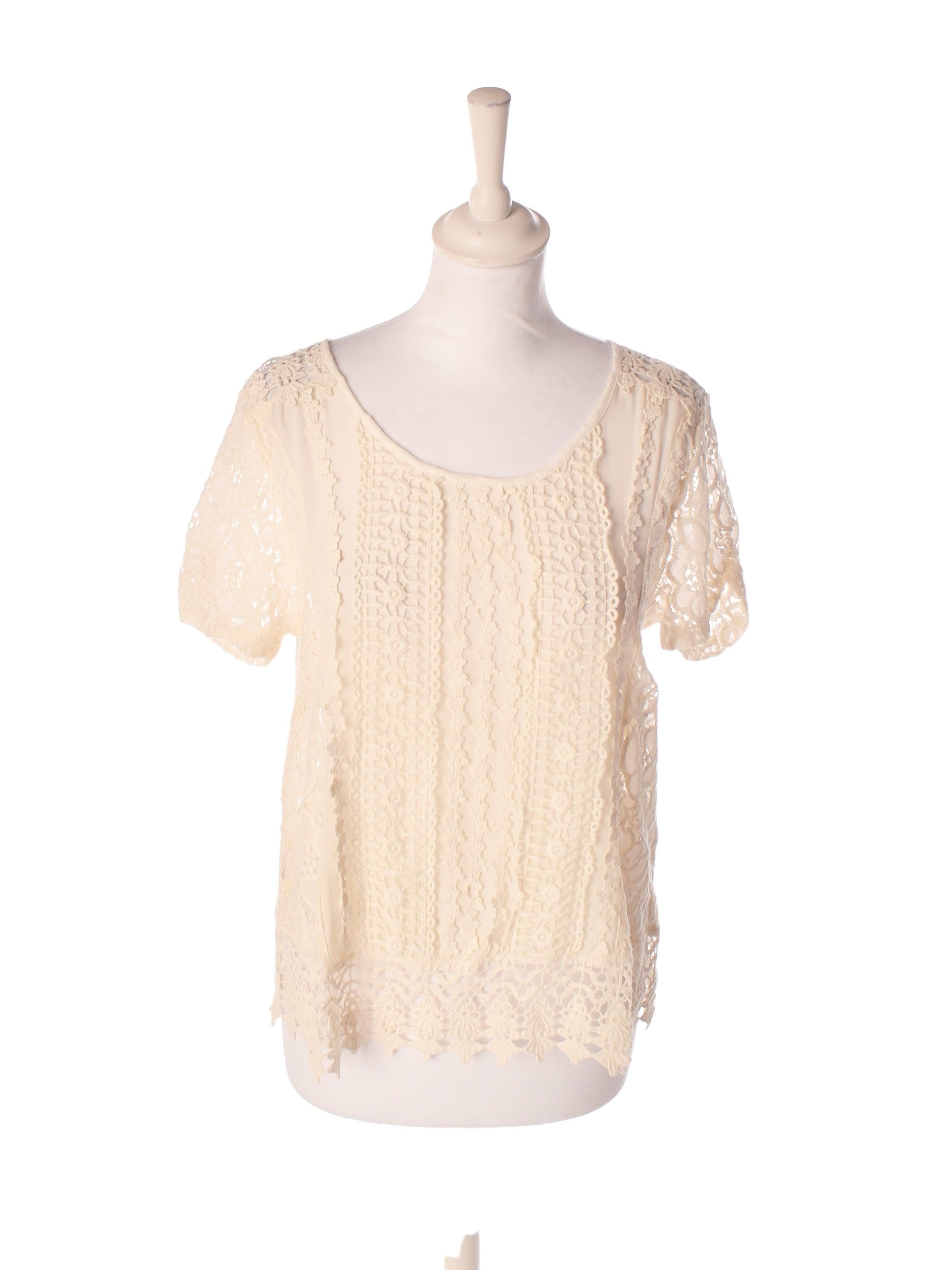 Cream Top - 36 / Hvid / Kvinde - SassyLAB Secondhand