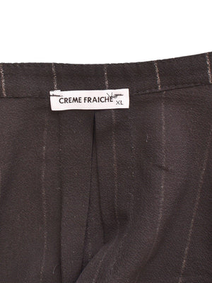 Creme Fraiche Skjorte - XL / Sort / Kvinde - SassyLAB Secondhand