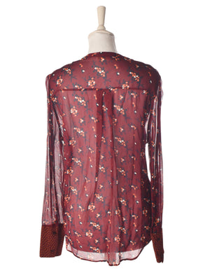 Custommade Skjorte - 36 / Bordeaux / Kvinde - SassyLAB Secondhand