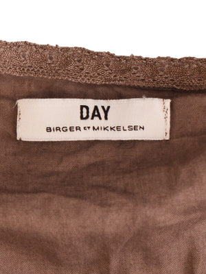 DAY Birger et Mikkelsen Bluse - 36 / Brun / Kvinde - SassyLAB Secondhand