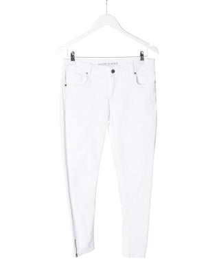 Denim Hunter Jeans - 30 / Hvid / Kvinde - SassyLAB Secondhand