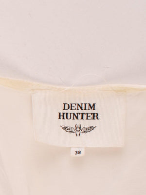 Denim Hunter Top - 38 / Hvid / Kvinde - SassyLAB Secondhand