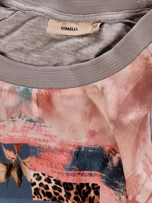 Dranella T-Shirt - XS / Grå / Kvinde - SassyLAB Secondhand