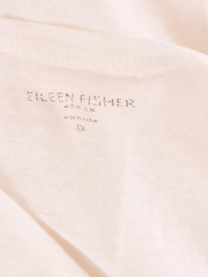 Eileen Fisher T-Shirt - XXXL / Hvid / Kvinde - SassyLAB Secondhand