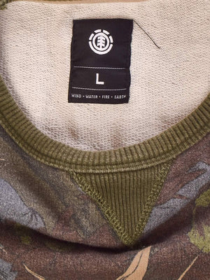 Element Sweatshirt - L / Grøn / Kvinde - SassyLAB Secondhand