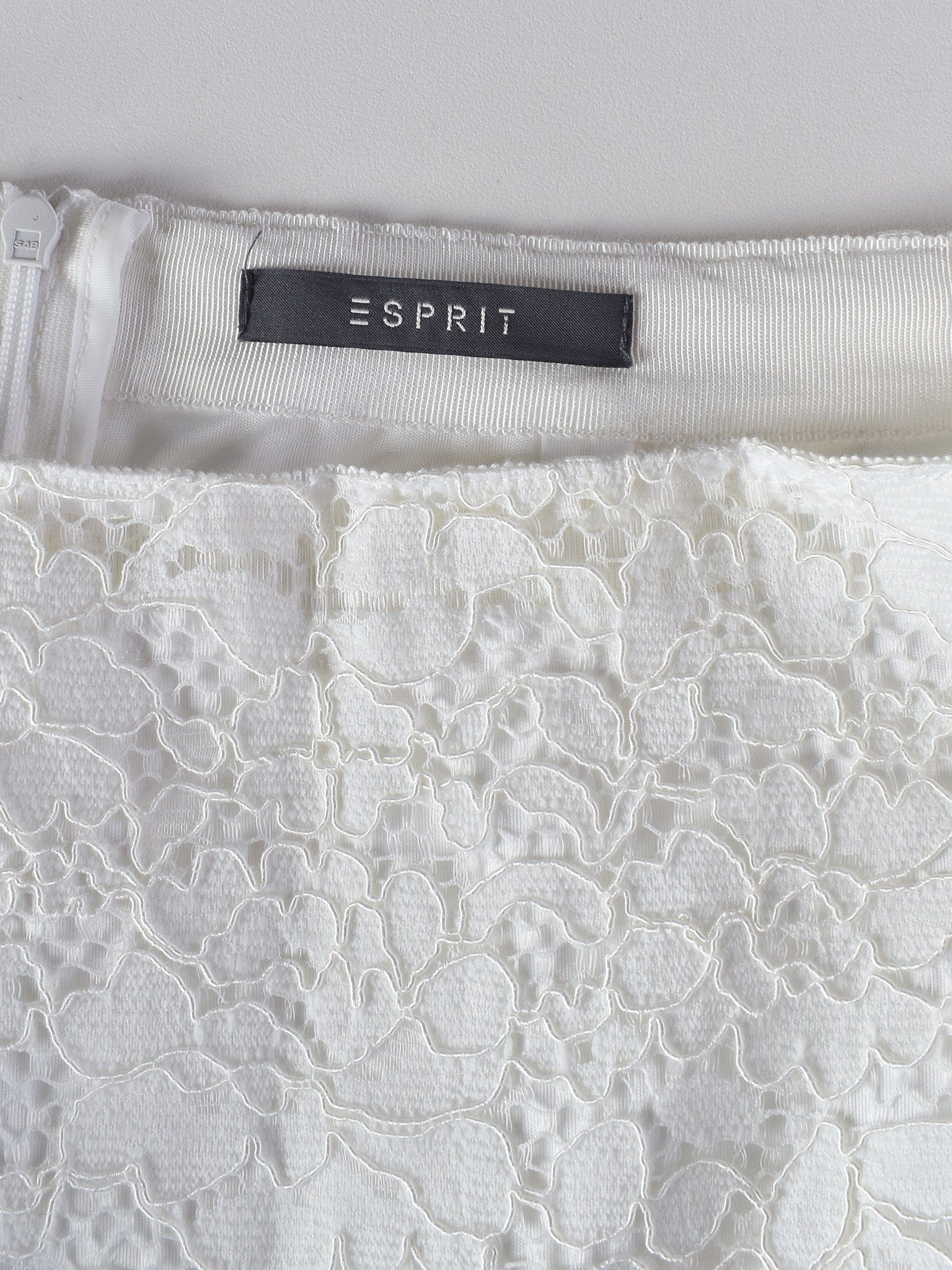 Esprit Nederdel - S / Hvid / Kvinde - SassyLAB Secondhand