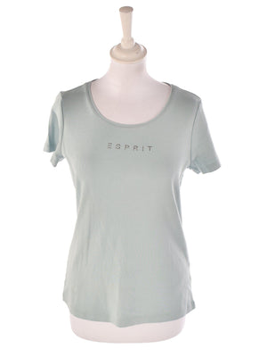 Esprit T-Shirt - XL / Blå / Kvinde - SassyLAB Secondhand