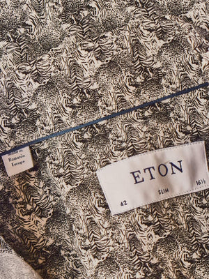 ETON Skjorte - 42 / Sort / Mand - SassyLAB Secondhand