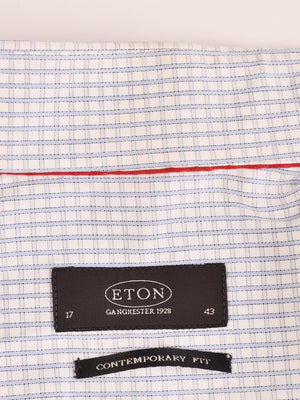 Eton Skjorte - 43 / Blå / Mand - SassyLAB Secondhand