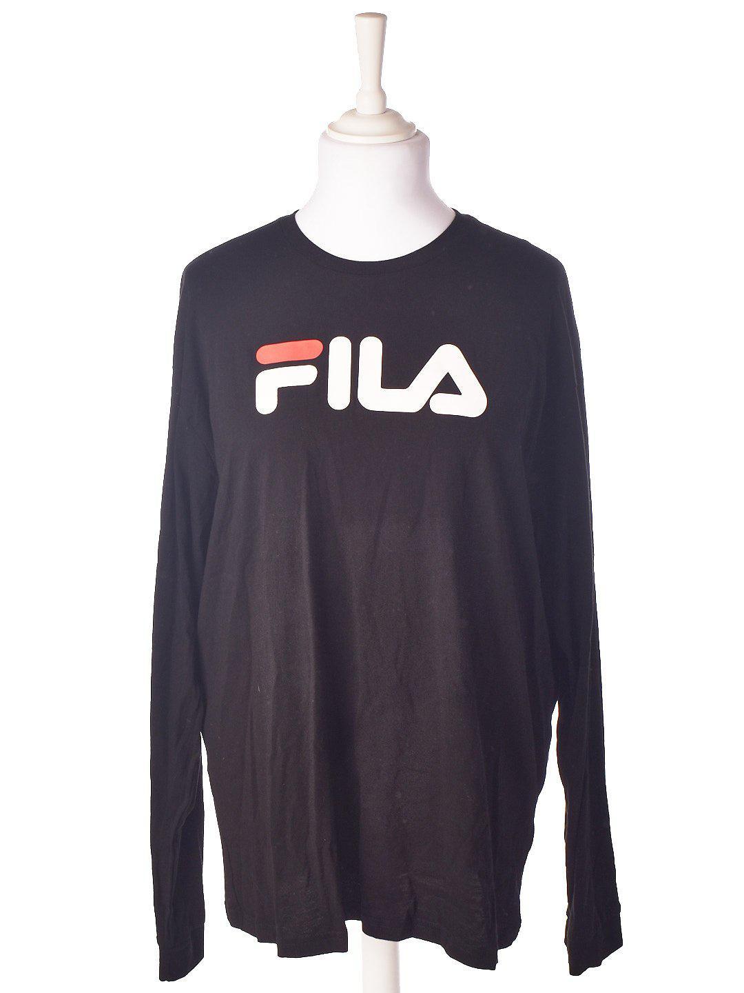 FILA Bluse - XXXL / Sort / Unisex - SassyLAB Secondhand