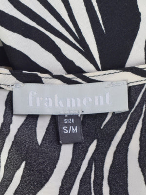 Frakment Bluse - S/M / Dyreprint / Kvinde - SassyLAB Secondhand