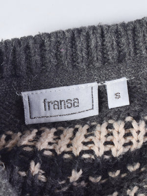 Fransa Sweater - S / Grå / Kvinde - SassyLAB Secondhand