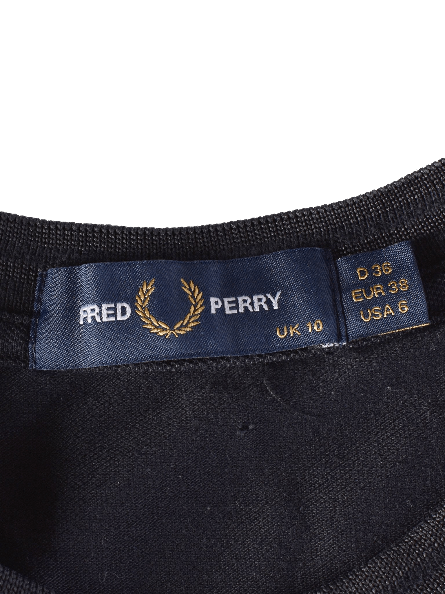 Fred Perry Skjorte - 38 / Sort / Kvinde - SassyLAB Secondhand