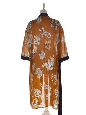 Freequent Kimono - S / Brun / Kvinde - SassyLAB Secondhand