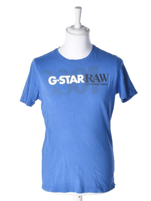 G-Star T-Shirt - M / Blå / Kvinde - SassyLAB Secondhand