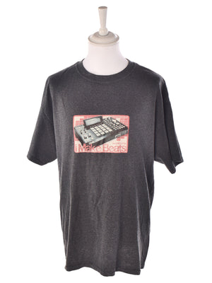 Gildan T-Shirt - XL / Grå / Kvinde - SassyLAB Secondhand
