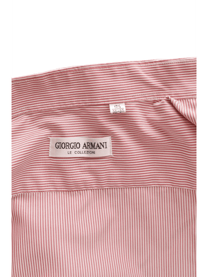 Giorgio Armani Skjorte - L / Rød / Mand - SassyLAB Secondhand