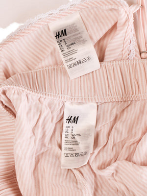H&M 2-delt sæt - S / Pink / Kvinde - SassyLAB Secondhand